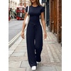 image:imageLILLUSORY Sweat Sets for Women Airport Travel Two Piece Matching Lounge Set Sweatsuit OutfitNavy Blue