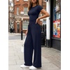 image:imageLILLUSORY Sweat Sets for Women Airport Travel Two Piece Matching Lounge Set Sweatsuit OutfitNavy Blue