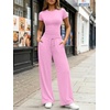 image:imageLILLUSORY Sweat Sets for Women Airport Travel Two Piece Matching Lounge Set Sweatsuit OutfitPink