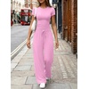 image:imageLILLUSORY Sweat Sets for Women Airport Travel Two Piece Matching Lounge Set Sweatsuit OutfitPink