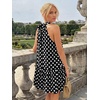 image:imageLILLUSORY Women Halter Dress Summer Mini Short Dresses A Line Polka Dot Petite Sundress Flowy Vacation Party Outfits 2026Black