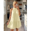 image:imageLILLUSORY Women Halter Dress Summer Mini Short Dresses A Line Polka Dot Petite Sundress Flowy Vacation Party Outfits 2026Light Yellow