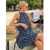 image:imageLILLUSORY Women Halter Dress Summer Mini Short Dresses A Line Polka Dot Petite Sundress Flowy Vacation Party Outfits 2026Navy