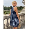 image:imageLILLUSORY Women Halter Dress Summer Mini Short Dresses A Line Polka Dot Petite Sundress Flowy Vacation Party Outfits 2026Navy