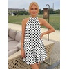 image:imageLILLUSORY Women Halter Dress Summer Mini Short Dresses A Line Polka Dot Petite Sundress Flowy Vacation Party Outfits 2026White