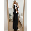 image:imageLILLUSORY Womens 2 Piece Lounge Sets Matching Travel Outfits Color BlockBlack