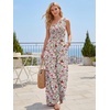 image:imageLILLUSORY Womens Floral Jumpsuit Off Shoulder Boho Romper Summer Beach OutfitsPink