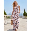 image:imageLILLUSORY Womens Floral Jumpsuit Off Shoulder Boho Romper Summer Beach OutfitsPurple