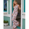 image:imageLILLUSORY Womens Floral Jumpsuit Off Shoulder Boho Romper Summer Beach OutfitsPurple