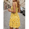 image:imageLILLUSORY Womens Short Summer Dress Mini Sundress Beach Vacation Spring Sleeveless Dresses 2026 Casual Outfits Cute ClothesFloral Yellow