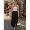 image:imageLILLUSORY Womens Wide Leg Flowy Pants High Waisted Palazzo Boho Comfy Pants Summer Dressy Casual Beach Vacation Fall ClothesBlack