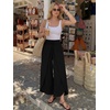 image:imageLILLUSORY Womens Wide Leg Flowy Pants High Waisted Palazzo Boho Comfy Pants Summer Dressy Casual Beach Vacation Fall ClothesBlack