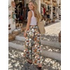image:imageLILLUSORY Womens Wide Leg Flowy Pants High Waisted Palazzo Boho Comfy Pants Summer Dressy Casual Beach Vacation Fall ClothesBohofloral