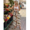image:imageLILLUSORY Womens Wide Leg Flowy Pants High Waisted Palazzo Boho Comfy Pants Summer Dressy Casual Beach Vacation Fall ClothesBohofloral