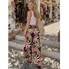image:imageLILLUSORY Womens Wide Leg Flowy Pants High Waisted Palazzo Boho Comfy Pants Summer Dressy Casual Beach Vacation Fall ClothesBohopink