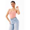 imageREORIA Crisscross Back Strap VNeck Women Crop Tank Top Sexy Sleeveless Tops 2025 SpringSummer Designer CollectionPink Dolphin