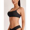 imageREORIA Womens Basic Scoop Neck Wireless No Padding Bralette Ultra Comfortable Soft Smoothing Seamless No Underwire BrasBlack