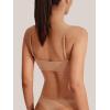 imageREORIA Womens Basic Scoop Neck Wireless No Padding Bralette Ultra Comfortable Soft Smoothing Seamless No Underwire BrasClay