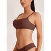 imageREORIA Womens Basic Scoop Neck Wireless No Padding Bralette Ultra Comfortable Soft Smoothing Seamless No Underwire BrasCocoa
