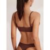 imageREORIA Womens Basic Scoop Neck Wireless No Padding Bralette Ultra Comfortable Soft Smoothing Seamless No Underwire BrasCocoa