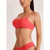 imageREORIA Womens Basic Scoop Neck Wireless No Padding Bralette Ultra Comfortable Soft Smoothing Seamless No Underwire BrasPoppy