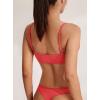 imageREORIA Womens Basic Scoop Neck Wireless No Padding Bralette Ultra Comfortable Soft Smoothing Seamless No Underwire BrasPoppy