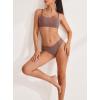 imageREORIA Womens Basic Scoop Neck Wireless No Padding Bralette Ultra Comfortable Soft Smoothing Seamless No Underwire BrasUmber