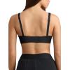 imageREORIA Womens Lounge Comfortable Adjustable Everyday Bra Seamless FullCoverage Padded Wirefree Bras for WomenBlack