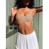 imageREORIA Womens Racerback Wireless No Padded Comfortable Sleep Bralettes Bras for WomenClay