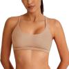 imageREORIA Womens Racerback Wireless No Padded Comfortable Sleep Bralettes Bras for WomenClay