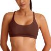 imageREORIA Womens Racerback Wireless No Padded Comfortable Sleep Bralettes Bras for WomenCocoa