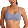 imageREORIA Womens Racerback Wireless No Padded Comfortable Sleep Bralettes Bras for WomenLight Haze Blue
