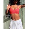 imageREORIA Womens Racerback Wireless No Padded Comfortable Sleep Bralettes Bras for WomenPoppy