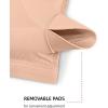 imageREORIA Womens Racerback Wireless Padded Comfortable Sleep Bralettes Bras for WomenNude