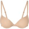 imageREORIA Womens Teardrop Push Up Underwire Bra Sexy Plunge Seamless Supportive Tshirt Bras for WomenClay