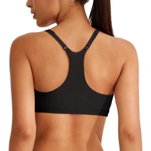 imageREORIA Womens Racerback Wireless No Padded Comfortable Sleep Bralettes Bras for WomenBlack