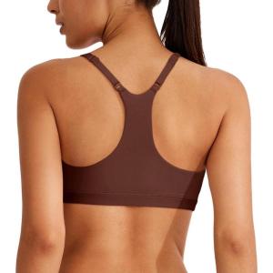 imageREORIA Womens Racerback Wireless No Padded Comfortable Sleep Bralettes Bras for WomenCocoa