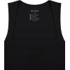 imageREORIA Butsmooth Womens Square Neck Going Out Crop Tops Double Lined Cute Basic Tank Tops 2025 ClothesBlack
