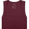 imageREORIA Butsmooth Womens Square Neck Going Out Crop Tops Double Lined Cute Basic Tank Tops 2025 ClothesBurgundy