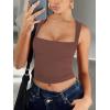 imageREORIA Butsmooth Womens Square Neck Going Out Crop Tops Double Lined Cute Basic Tank Tops 2025 ClothesCoffee