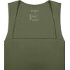 imageREORIA Butsmooth Womens Square Neck Going Out Crop Tops Double Lined Cute Basic Tank Tops 2025 ClothesGreen