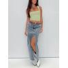 imageREORIA Butsmooth Womens Square Neck Going Out Crop Tops Double Lined Cute Basic Tank Tops 2025 ClothesLight Green