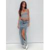 imageREORIA Butsmooth Womens Square Neck Going Out Crop Tops Double Lined Cute Basic Tank Tops 2025 ClothesLight Grey