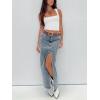 imageREORIA Butsmooth Womens Square Neck Going Out Crop Tops Double Lined Cute Basic Tank Tops 2025 ClothesWhite