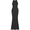 imageREORIA Womens Basic Summer Sexy Lounge Tank Long Dress Elegant Sleeveless Halter Neck Bodycon Maxi DressesBlack