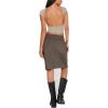 imageREORIA Womens Sexy Backless Going Out Crop Tops Double Lined T Shirts Open Back Y2k Trendy Crop TopsApricot