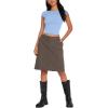 imageREORIA Womens Sexy Backless Going Out Crop Tops Double Lined T Shirts Open Back Y2k Trendy Crop TopsSky Blue