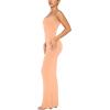 imageREORIA Womens Summer Lace Slip Lounge Long Dress Sexy Casual Elegant Backless Ribbed Bodycon Maxi DressesPeach Fuzz