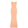 imageREORIA Womens Summer Lace Slip Lounge Long Dress Sexy Casual Elegant Backless Ribbed Bodycon Maxi DressesPeach Fuzz