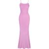 imageREORIA Womens Summer Lace Slip Lounge Long Dress Sexy Casual Elegant Backless Ribbed Bodycon Maxi DressesPetal